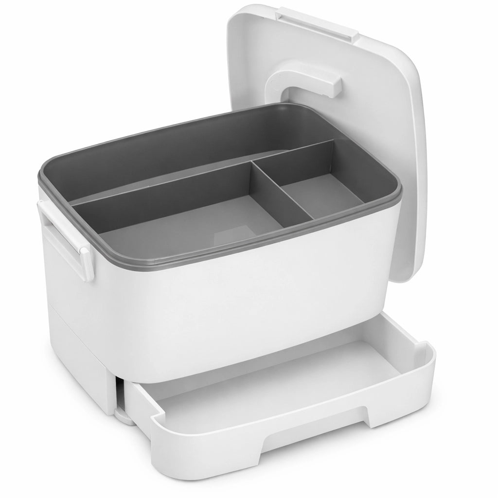 Scatola Porta Medicinali Trucco Abs con Cassetto Organizer Multiuso 33x23x23 cm