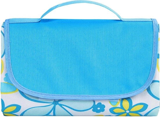 Decken impermeabile per picnic 200 x 200 cm - Piuma isolante per spiaggia - Asciugamano per spiaggia senza sabbia - Matrimoniale per spiaggia - Campeggio - Spiaggia asciutta - Picnic passeggiata - Outdoor - Blu giglio