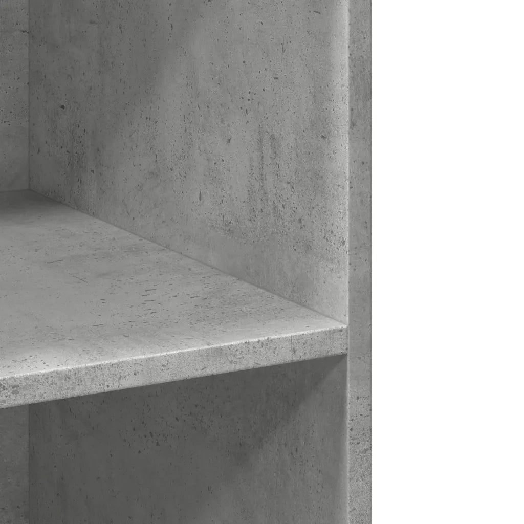 Credenza | Madia | Buffet da pranzo | Armadio da pranzo Grigio Cemento 70x41x185 cm in Legno Multistrato