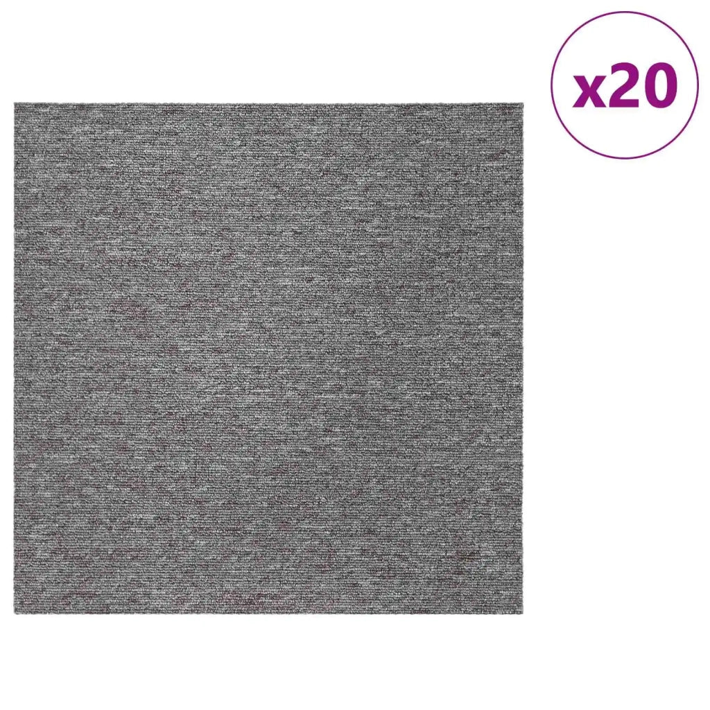 Piastrella per Tappeto Marrone 50 x 50 cm 20 pz PP e Bitume CFW1016328