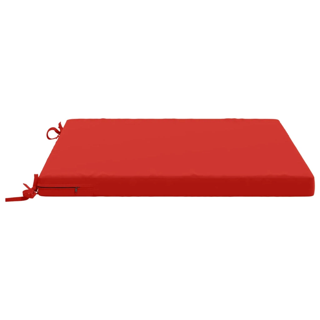 Cuscini per Sedia in 4 Pezzi SOEST 4 pz 100% Poliestere Rosso 945042