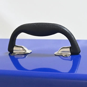 Scaffale in acciaio con 3 cassetti e vassoio superiore, serratura in metallo, per officina e garage, nero 60 × 29,5 × 42 cm