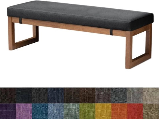 Cuscino per Sedia - Comfortevole e Stilistico - 1 pezzo - Profondo Caldo Grigio - 160x40x5 cm