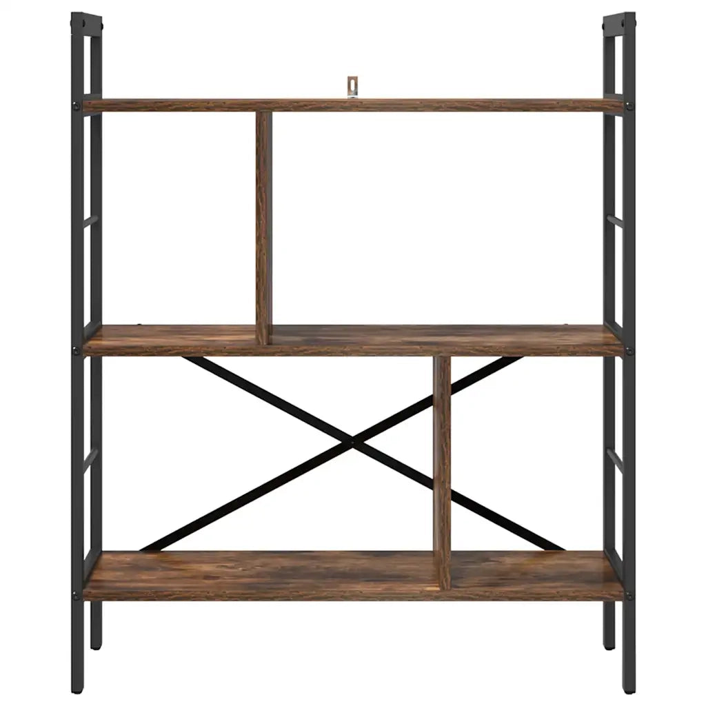 Libreria Rovere fumé 75 x 30 x 91 cm Legno multistrato