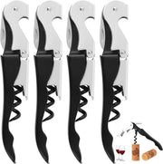 Set di apripetali per bottiglie da vino 4 pezzi - Apripetali professionale 3 in 1, tirapetali per bottiglie da vino.