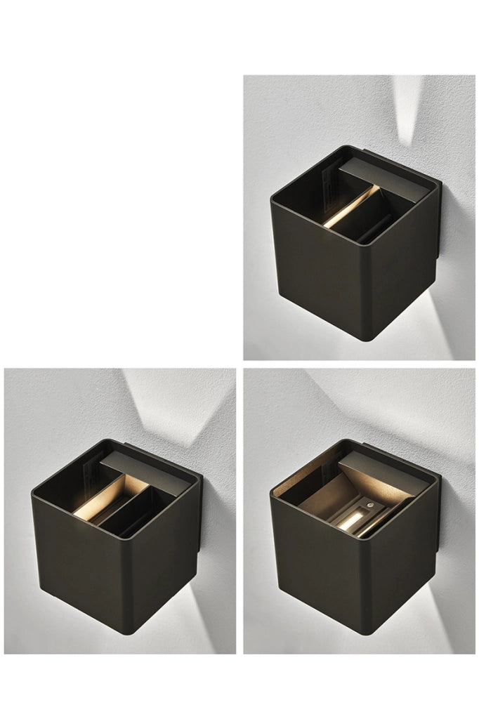 GHEE EVO - Applique LED 10W per Esterno IP65, Orientabile 30-130°, 3000K, Bianca, Luce Progettuale - Rossini Group