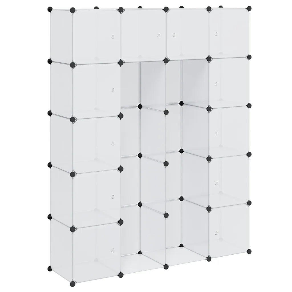 Armadietto Modulare con 14 Scomparti Bianco 37x146x180,5 cm cod mxl 73539