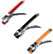 Anti-verbrandingstang con presa antiscivolo - 3-pezzo di attrezzo da cucina - Acciaio inossidabile - Progettata ergonomicamente - Regolabile in modo flessibile - Facile da pulire