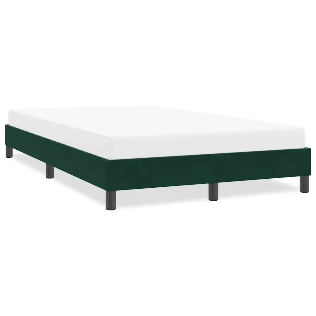 Giroletto senza Materasso Verde Scuro 120x210 cm in Velluto 4101352
