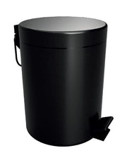 DARK pattumiera doccia soft close in ottone nero / 5L