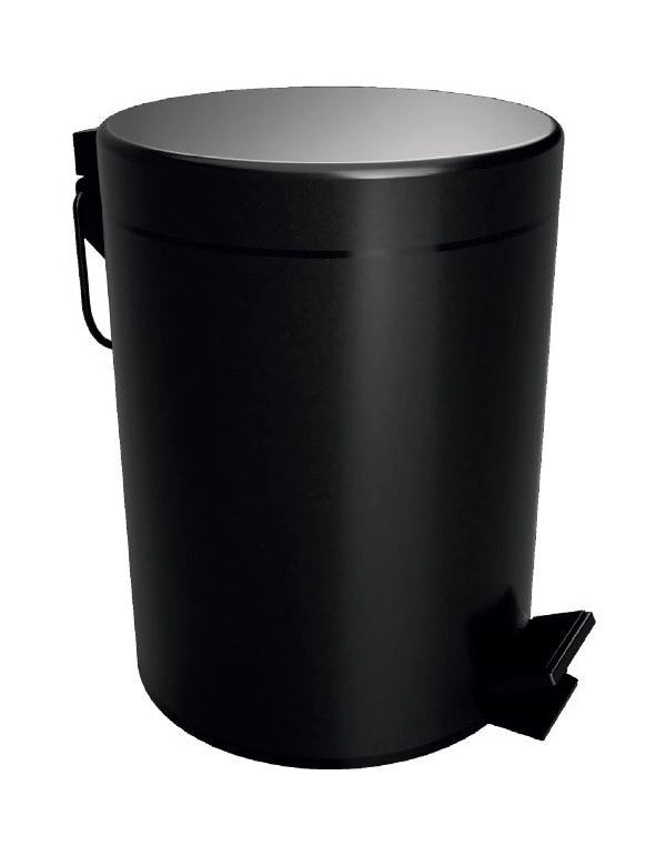 DARK pattumiera doccia soft close in ottone nero / 5L
