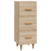 Buffet credenza cassettiera armadio mobile contenitore organizer cucina soggiorno rovere Sonoma 34,5 x 34 x 90 cm legno ingegnerizzato marrone 02_0031518