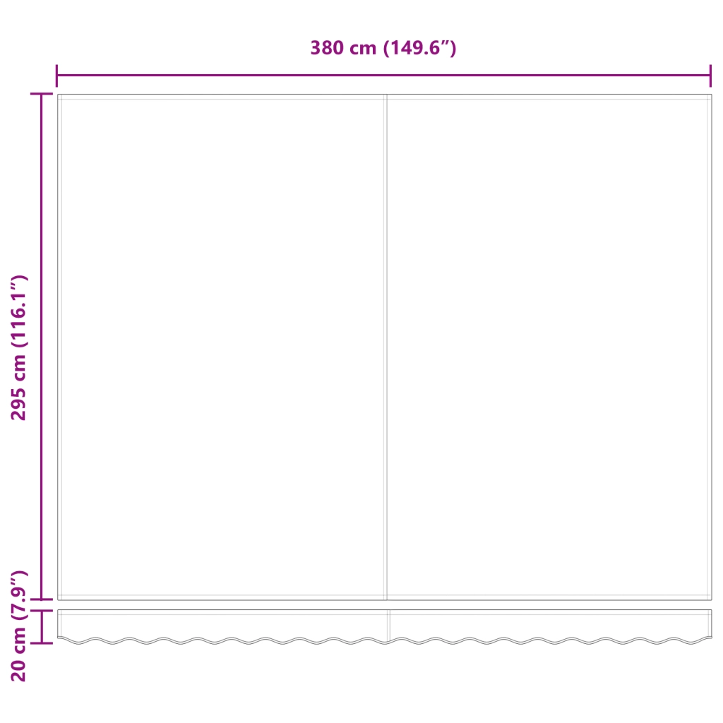 Tenda Retrattile Manuale  Beige 400x350 cm