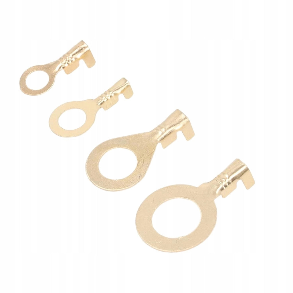 Set di Connettori ad Anello M6-M10 – Ottone di Alta Qualità | 300 Pezzi, Alta Conduttività, Resistenza all'Ossidazione