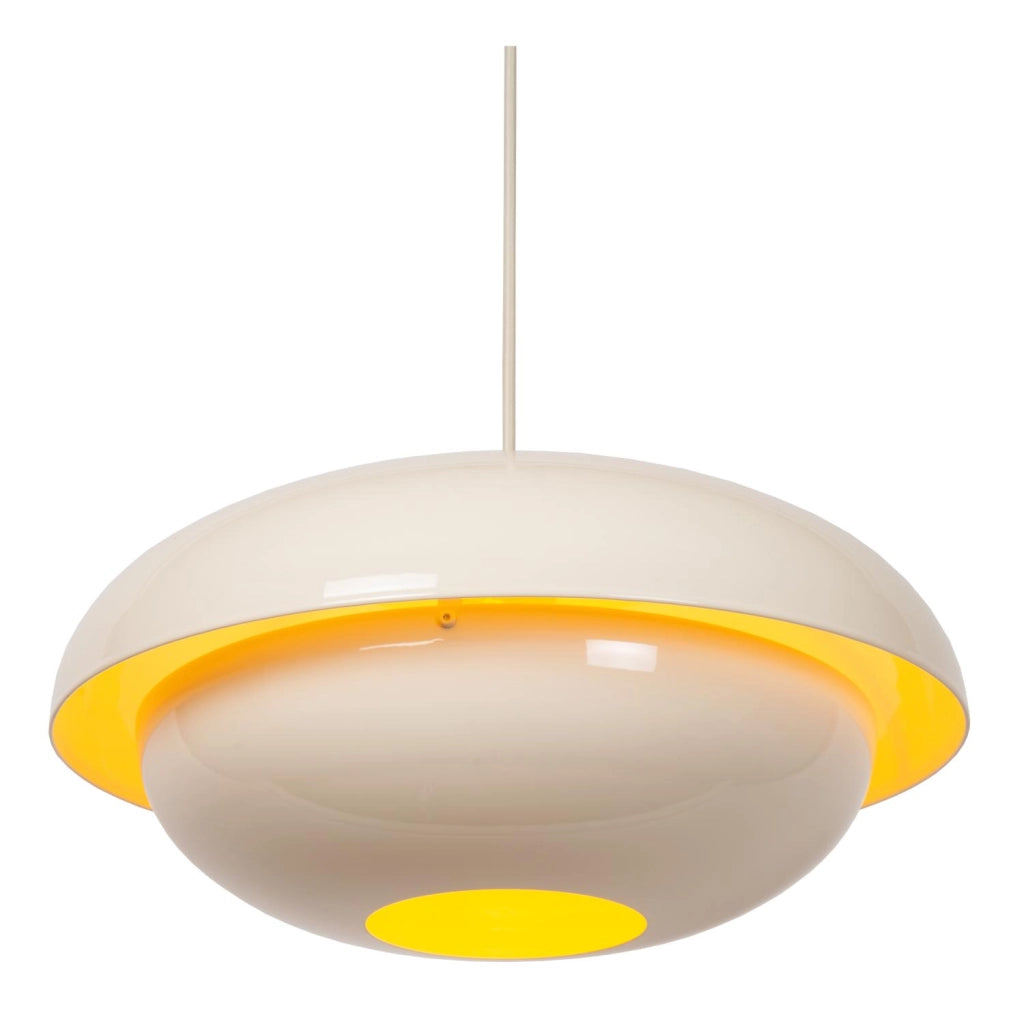 Lampada sospensione retro YOUNES 1xE27 crema Lucide