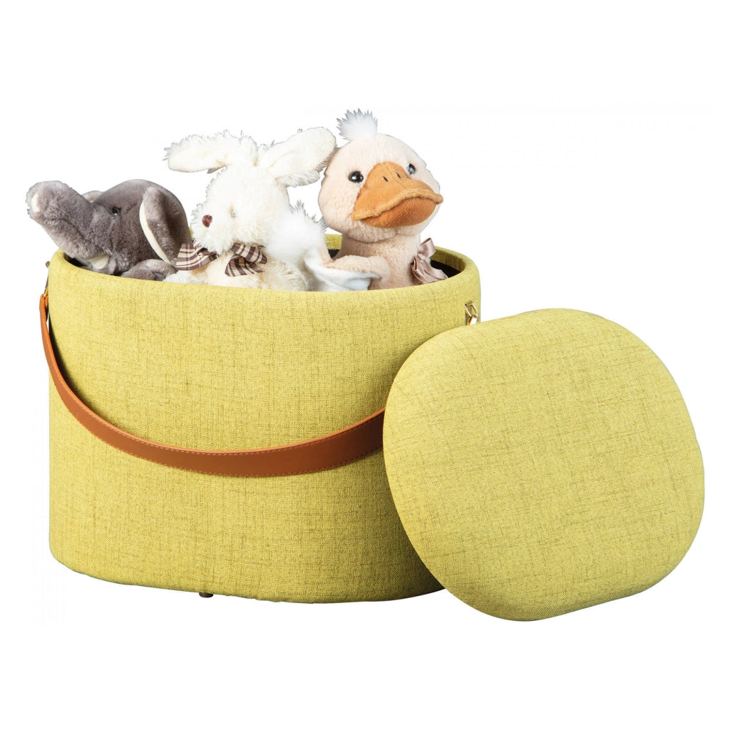 Marmi, Pouf Materiale Struttura in Tessuto, 42x36x30h cm Giallo