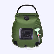 Douchetta solare portatile, 20L riscaldante con energia solare, con testa doccia regolabile e tubo rimovibile, adatta per campeggio, escursioni, viaggi, nuoto in spiaggia.