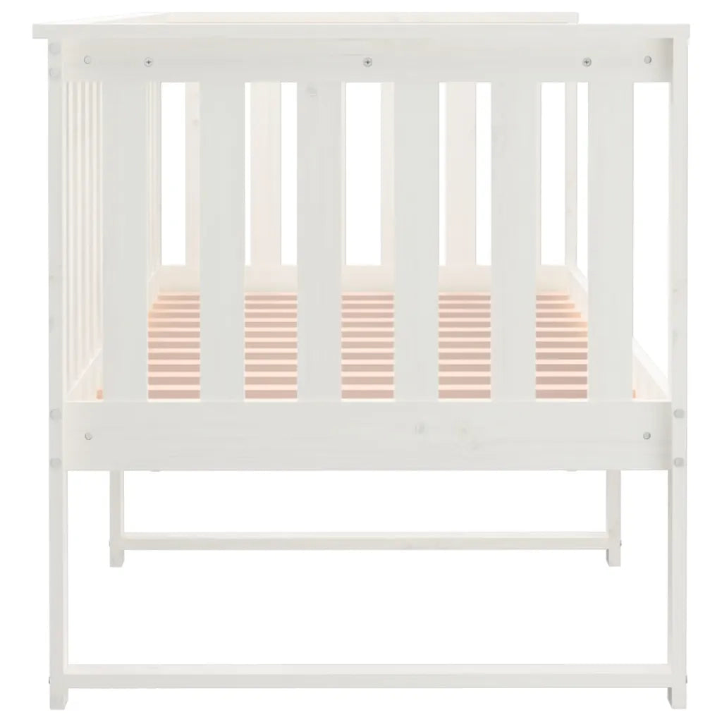 Dormeuse Bianca 75x190 cm in Legno Massello di Pino cod mxl 59533