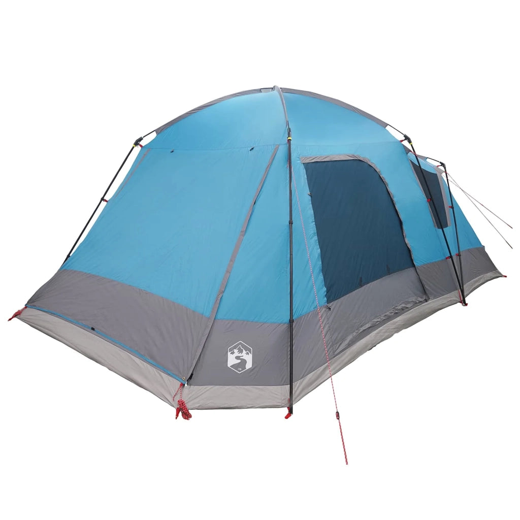Tenda Capanna con tetto Blu 12-Persone Poliestere e Acciaio 42028572