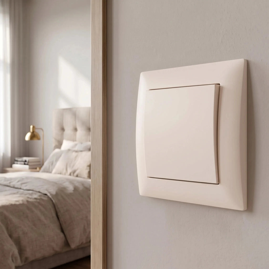 Interruttore Singolo Con Cornice Oste Jnh006-w Beige