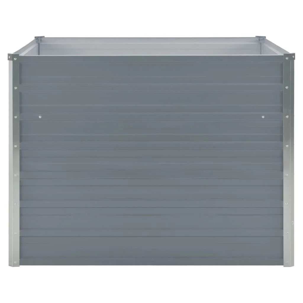 Fioriera 100 x 100 x 77 cm acciaio zincato grigio 02_0000788