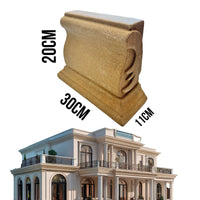 pz *** STOCK *** Fregio capitello cimasa per esterno in xps resinati 30x20x11cm PDB06