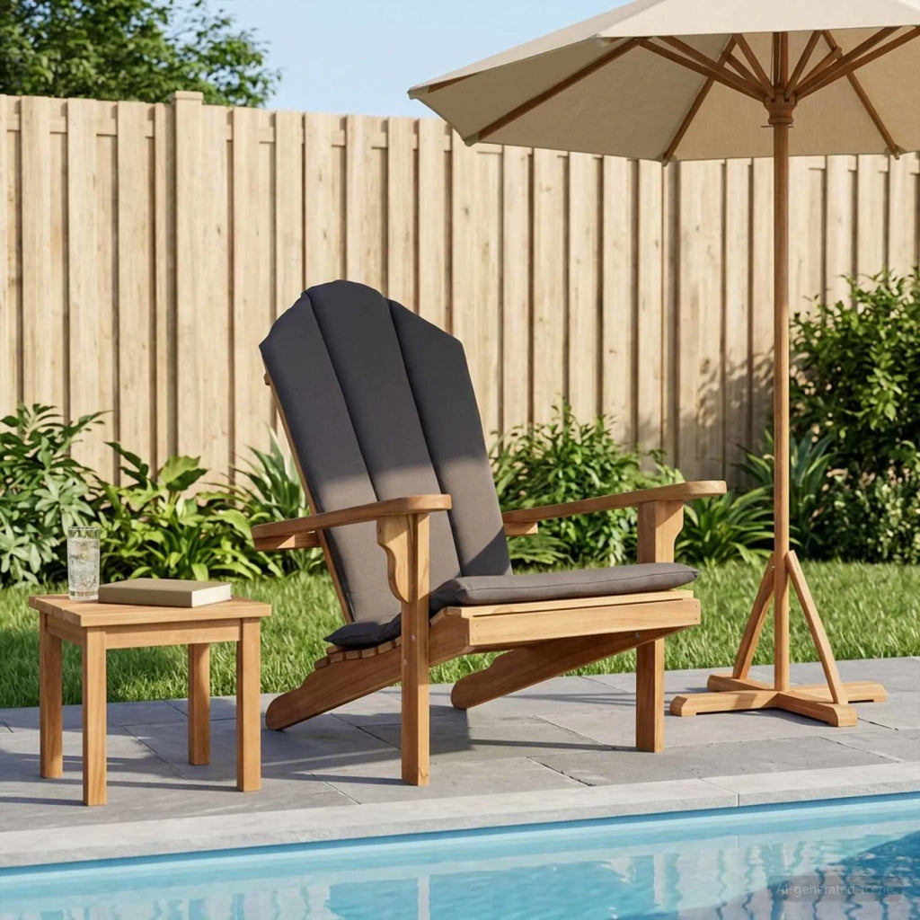 Sedia Adirondack da giardino Naturale Legno di teak solido 42041357