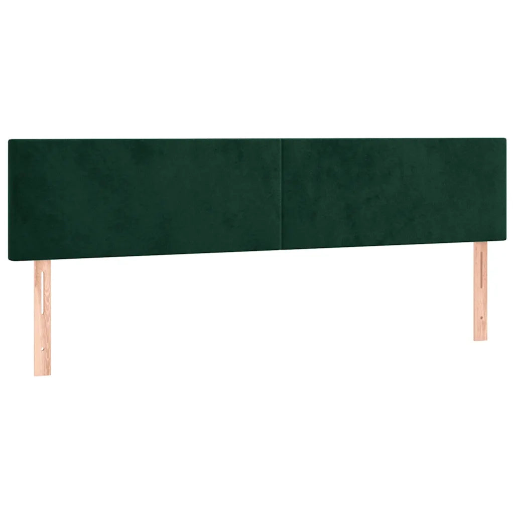 Testiera a LED Verde Scuro 180x5x78/88 cm in Velluto