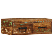 Mobile TV da parete salvaspazio con pratico spazio di archiviazione 60 x 30 x 19 cm in legno massello di recupero multicolore 02_0057690