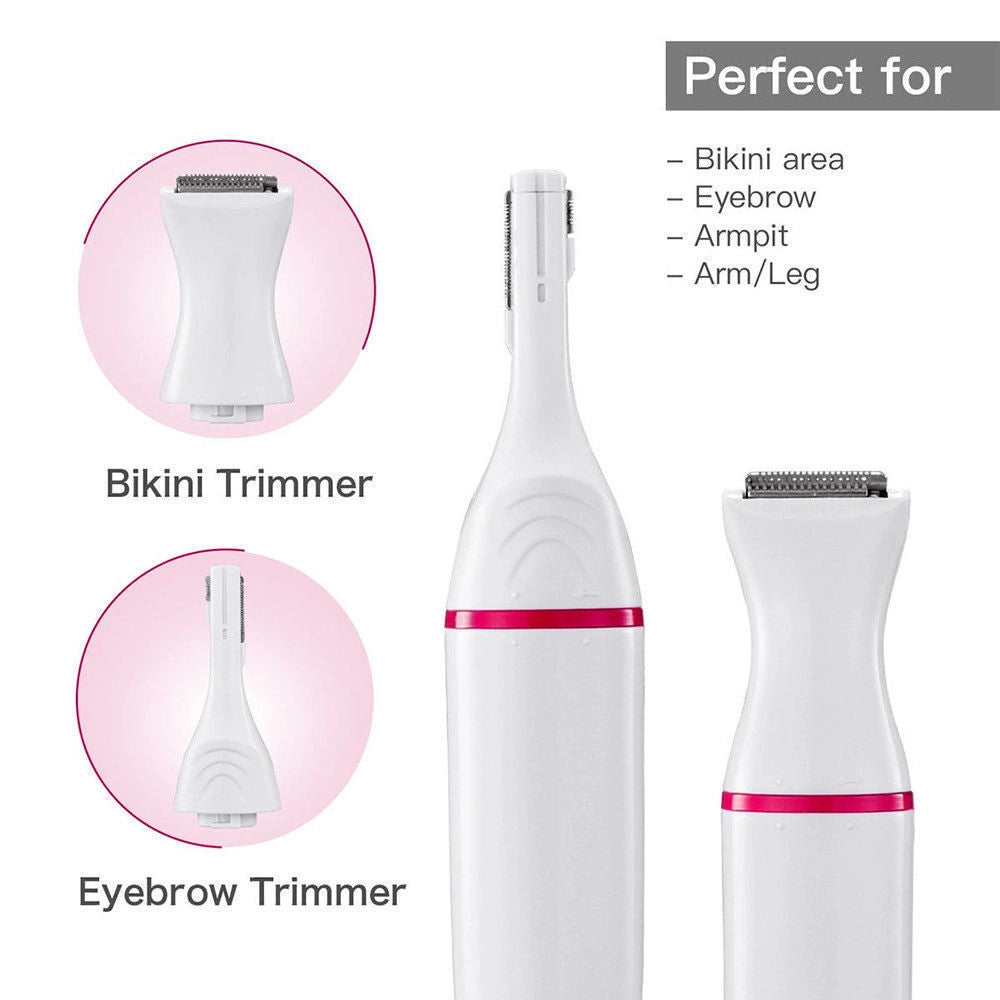 DEPILATORE EPILATORE RASOIO TRIMMER SOPRACCIGLIA BAFFI ASCELLE GAMBE PELI DONNA