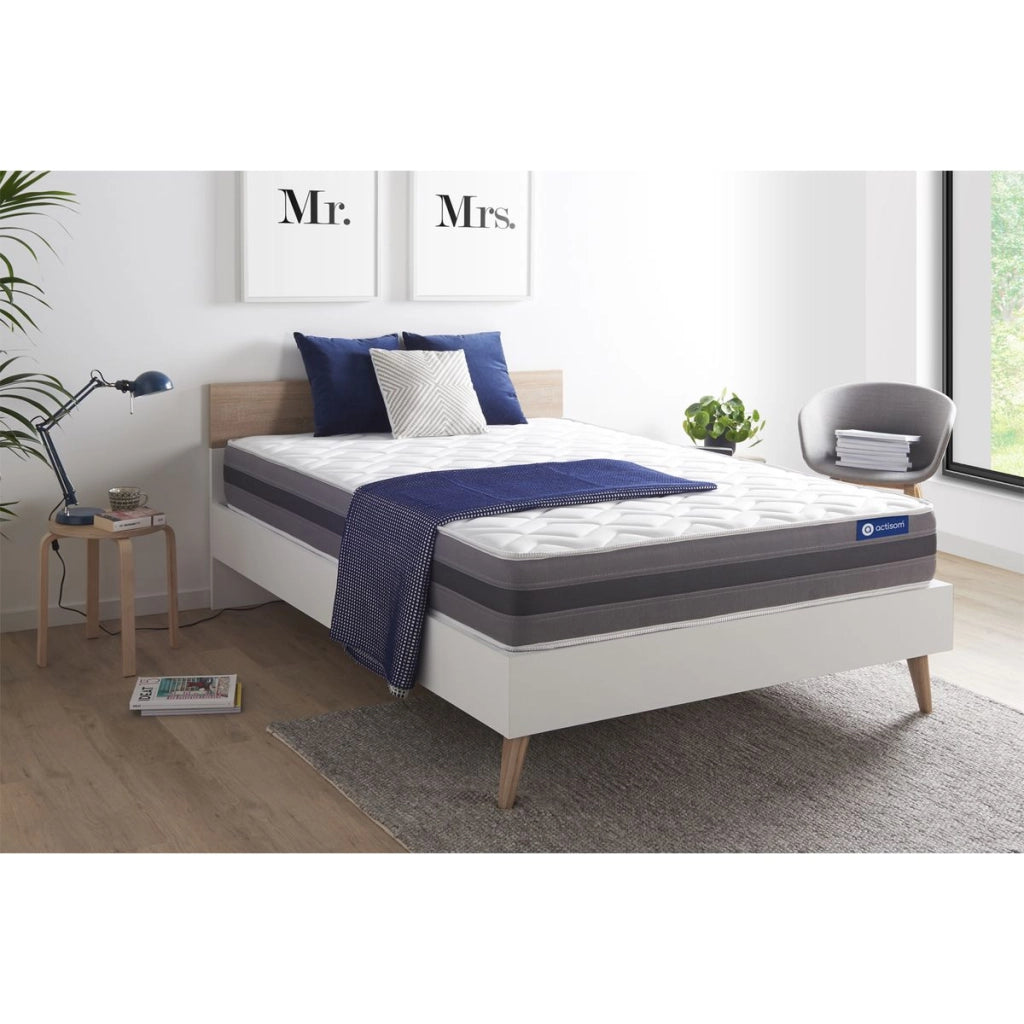 Materasso matrimoniale Actilatex relax 200x200cm - Spessore : 24cm - Lattice e memory foam - Moderatamente rigido