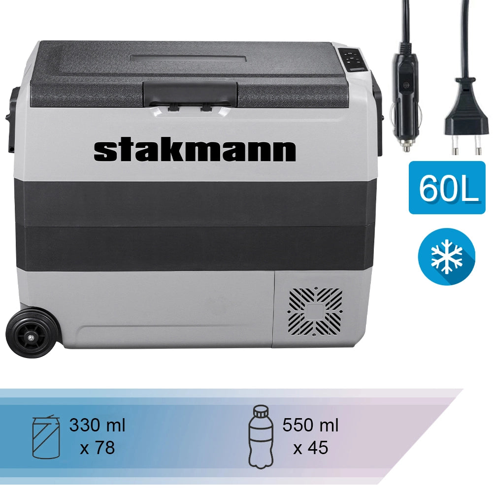Frigo Congelatore con Compressore Portatile 60 Lt AC/DC 12V/24V Frigorifero 220V