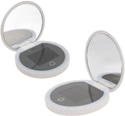 Specchietto UV portatile da viaggio - 3,5 pollici - Caricabile - Specchio LED portatile - Test di protezione solare - Adatto per l'uso all'aperto - Opzioni di illuminazione