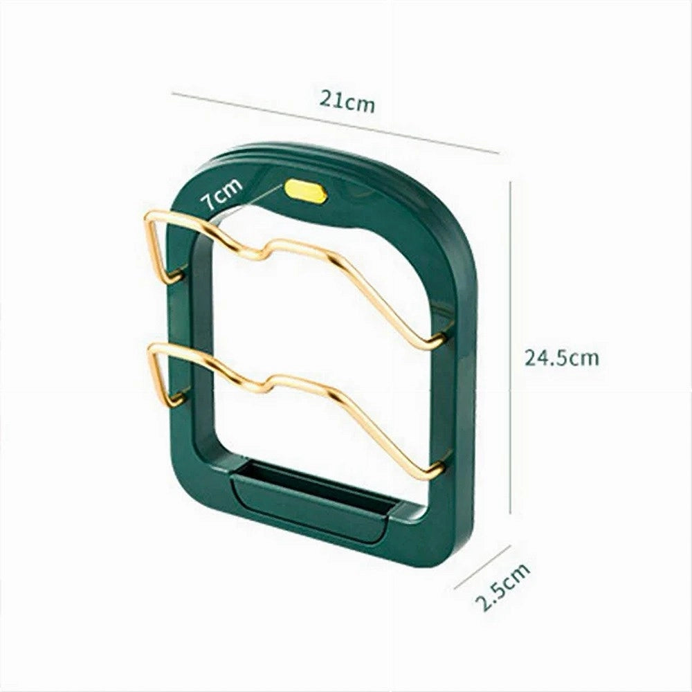 Trade Shop - Supporto Per Coperchio Pentola Mestoli A Parete Utensili Cucina Salvaspazio -