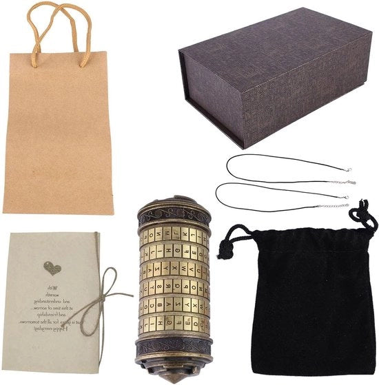 Chiusura a Codice Premium - Supporto per Chiavi per Messaggi Segreti - Design Romantico - Sorprendente Regalo per l'Amato