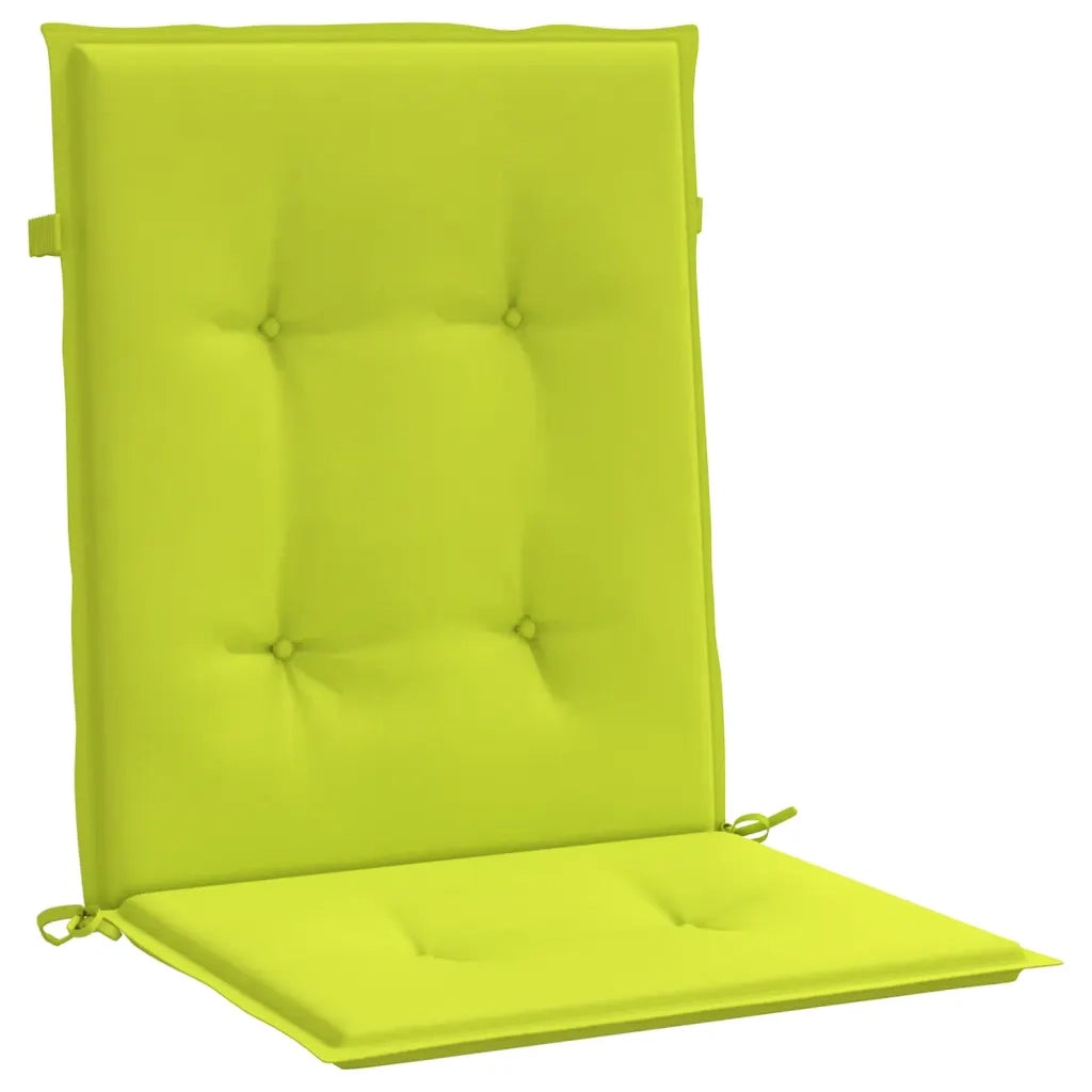 Cuscini per Sedia 4 pz Verde Intenso 100x50x3 cm Tessuto Oxford 314147