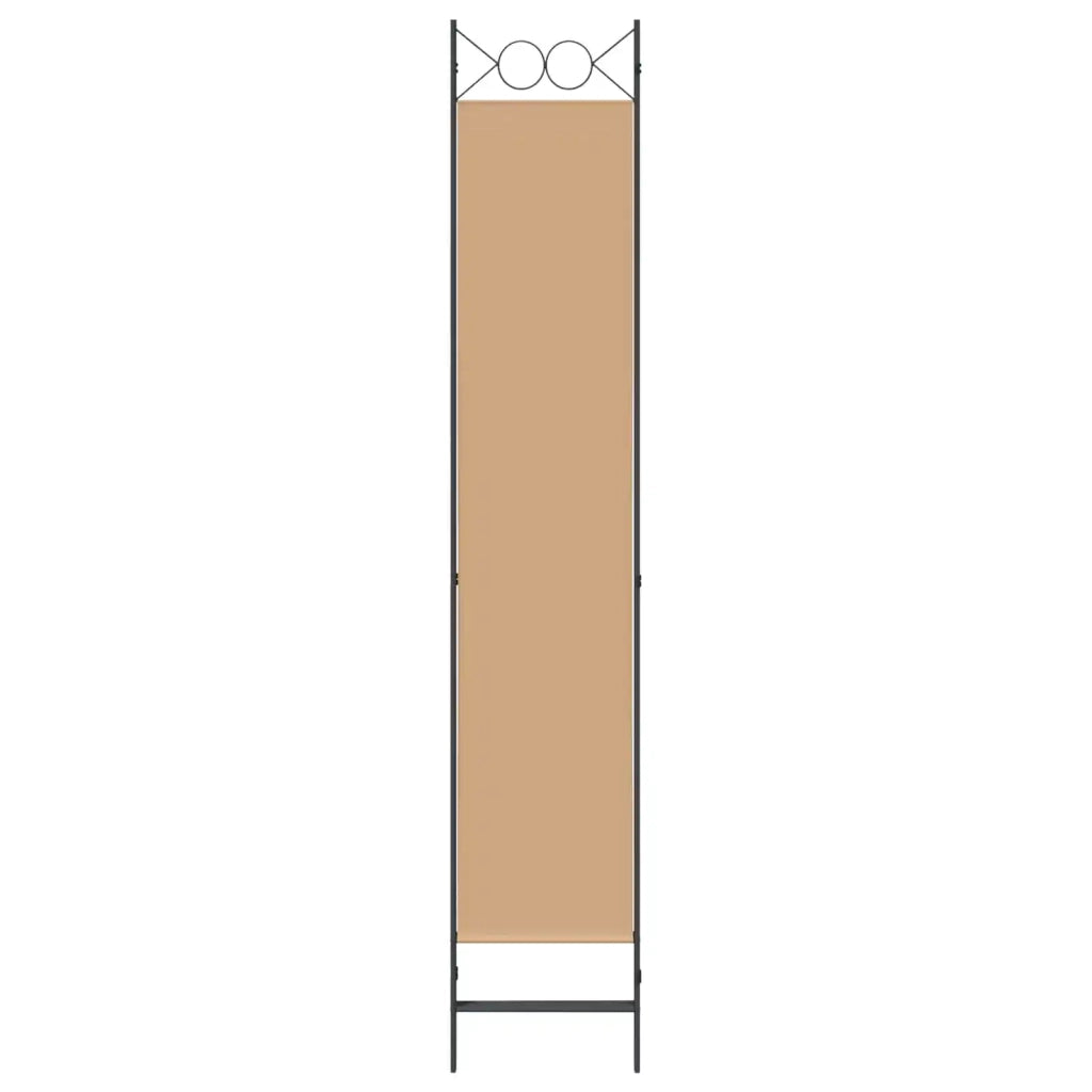 Paravento a 3 pannelli Beige 120 x 220 cm Tessuto 42039203
