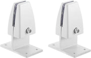 Scheidingswandhouder per 4 pezzi, scheidingswandklemmen, bevello schermo, bianco, 12-20 mm di spessore