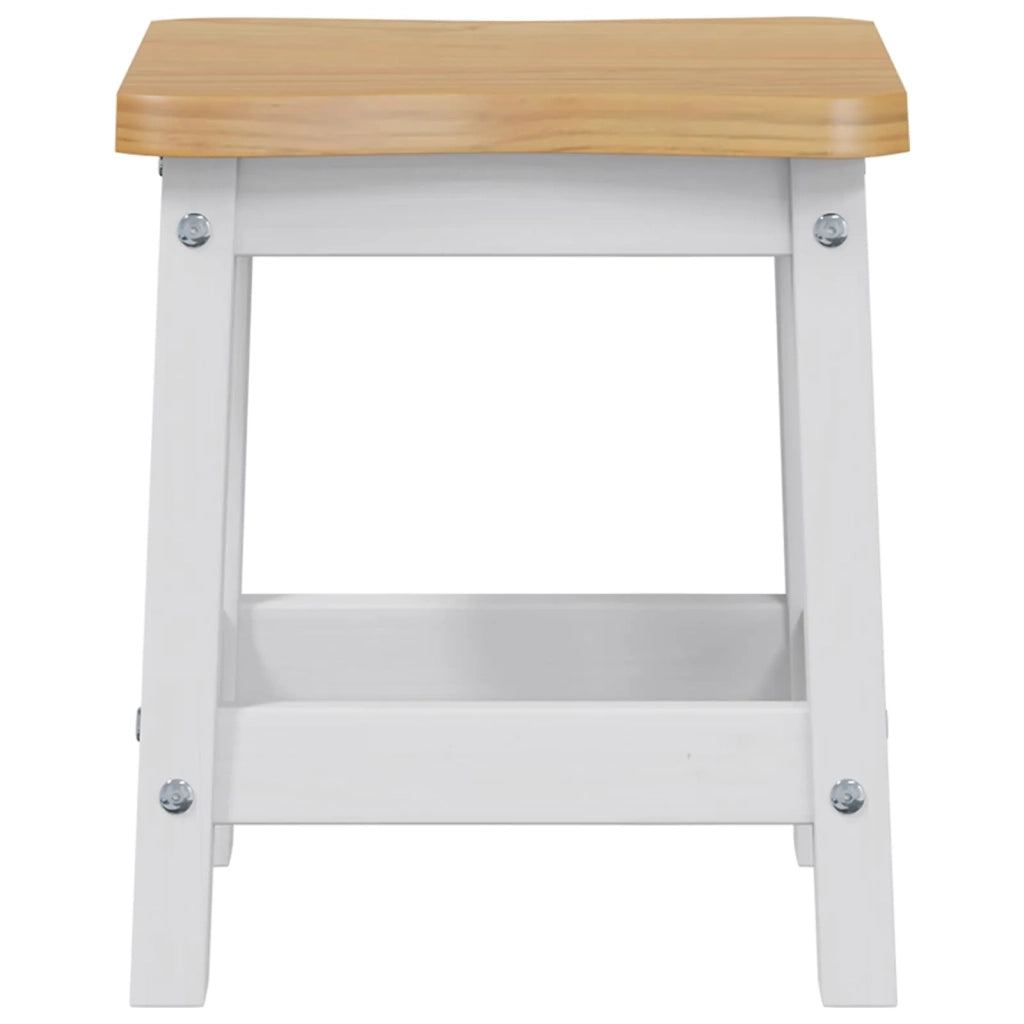 VidaXL Sgabello da bar EKAI 2 pcs Bianco 40 x 29 x 45,5 cm 42037012