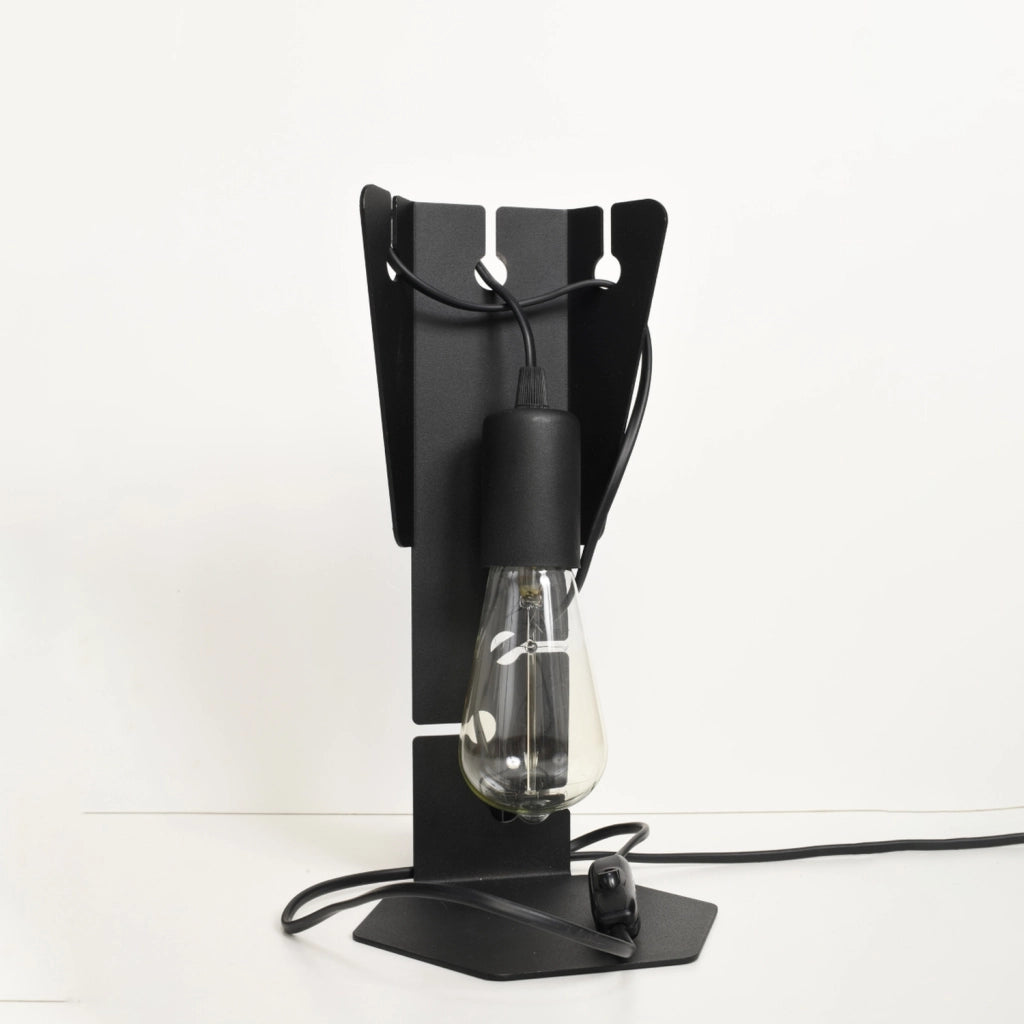 Lampada da tavolo Pure Lume Dalton nera E27 PU.0880