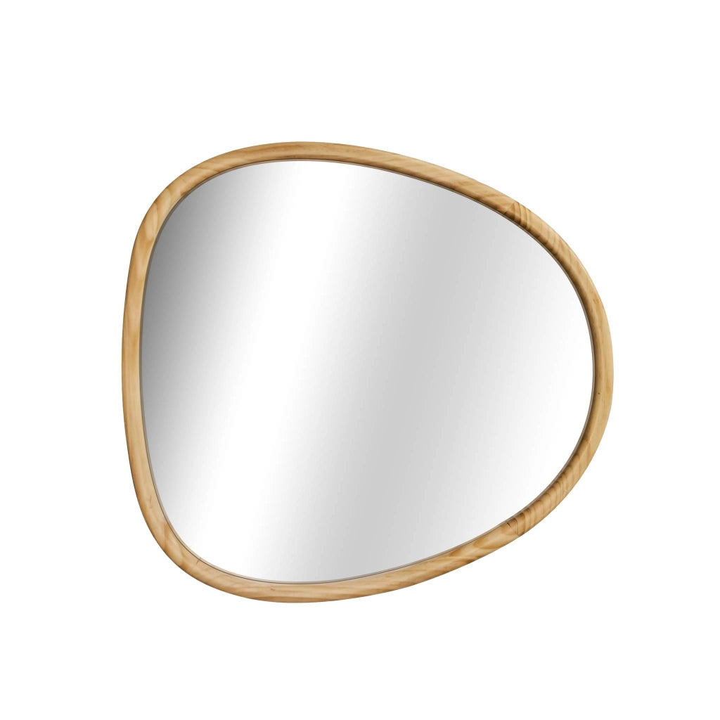 Specchio in legno di abete, 75cm, marrone naturale