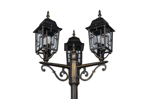 Lampione da Esterno Attacco E27 in Alluminio Ruggine