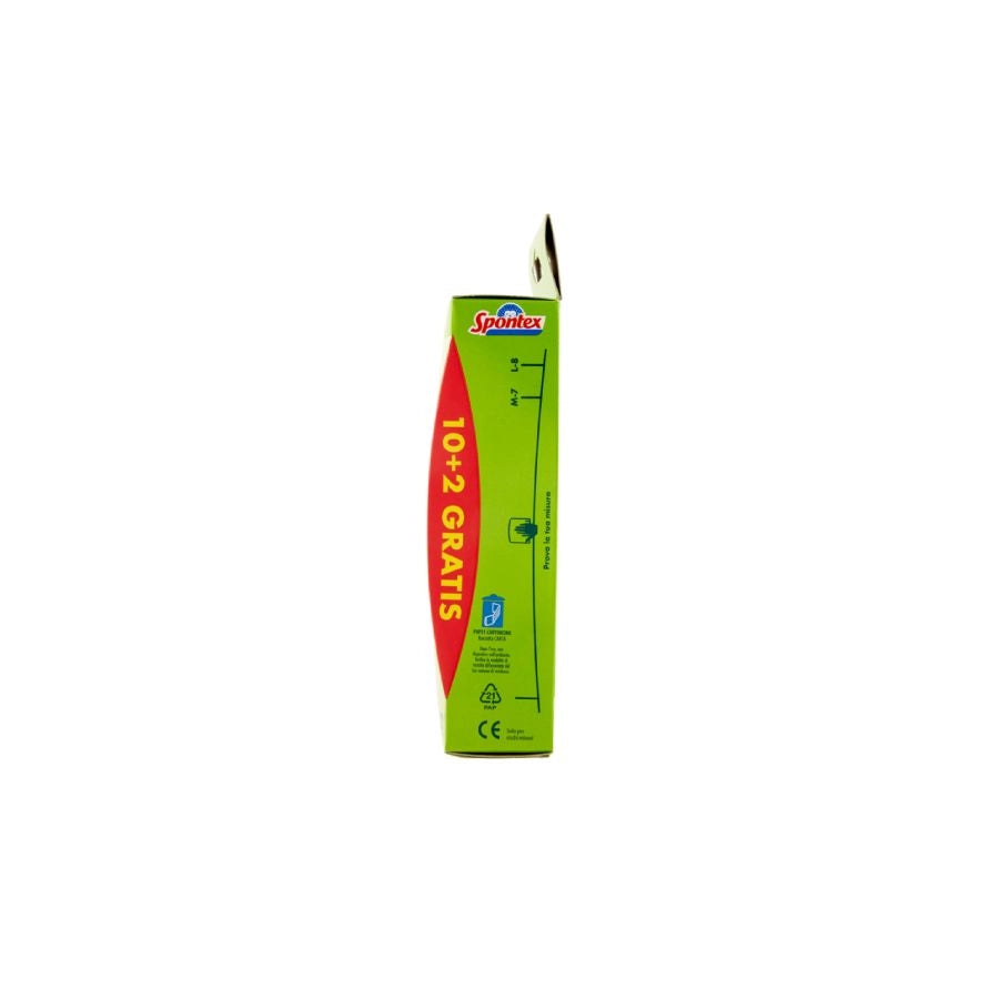 GUANTI EFFETTO SETA IN LATTICE NATURALE 100%  TAGLIA L 8/8,5