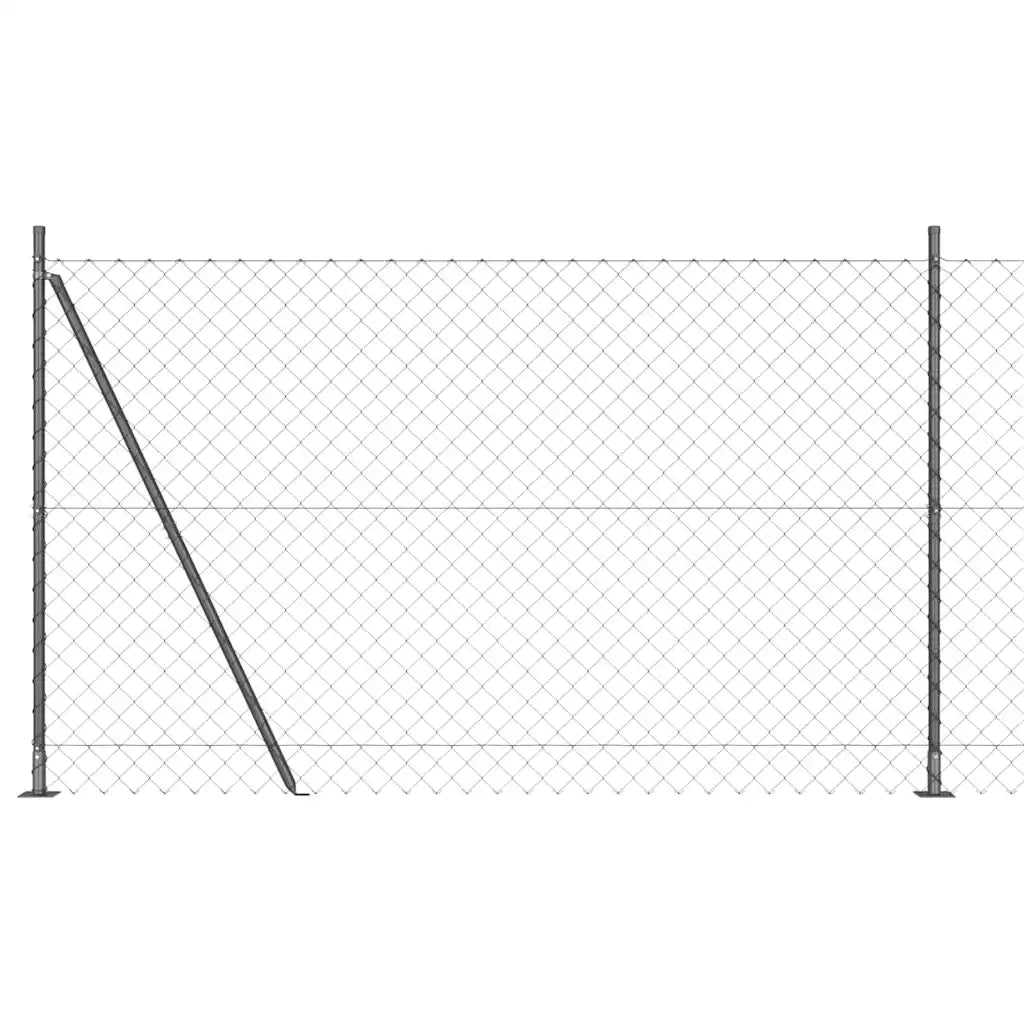 Palo della recinzione Grigio 10 x 1,5 m (maglia 60 x 60 mm) 3351268