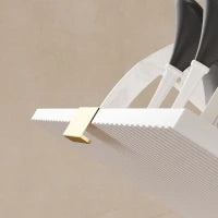 Scarpiera Slim per 12 Paia di Scarpe con 2 Cassetti a Ribalta e Ripiani Regolabili, 60x24x91.5 cm, Bianco