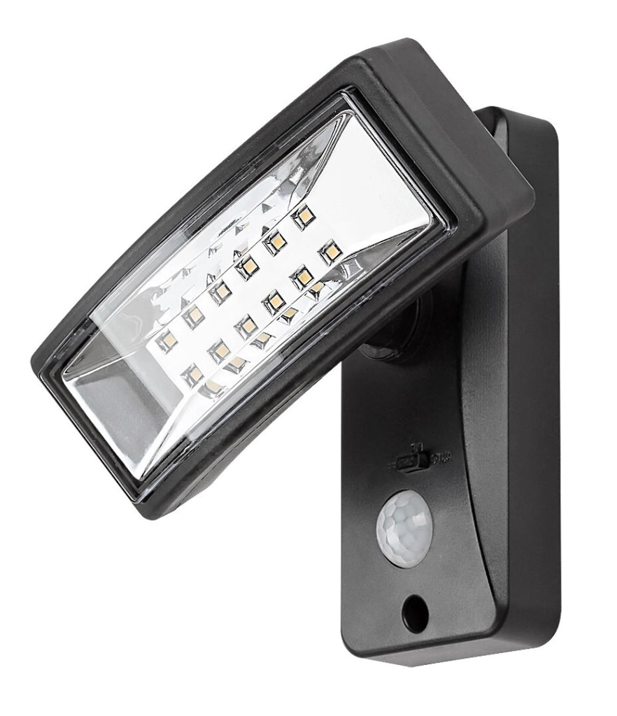 Applique solare LED 2,4W con sensore Valpovo nera Rabalux