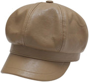 Cappello Unisex Retro Stile Classico - Pelle PU - Termo e Impermeabile - Unico Modello (56-58 cm) - Baffo Precurvo