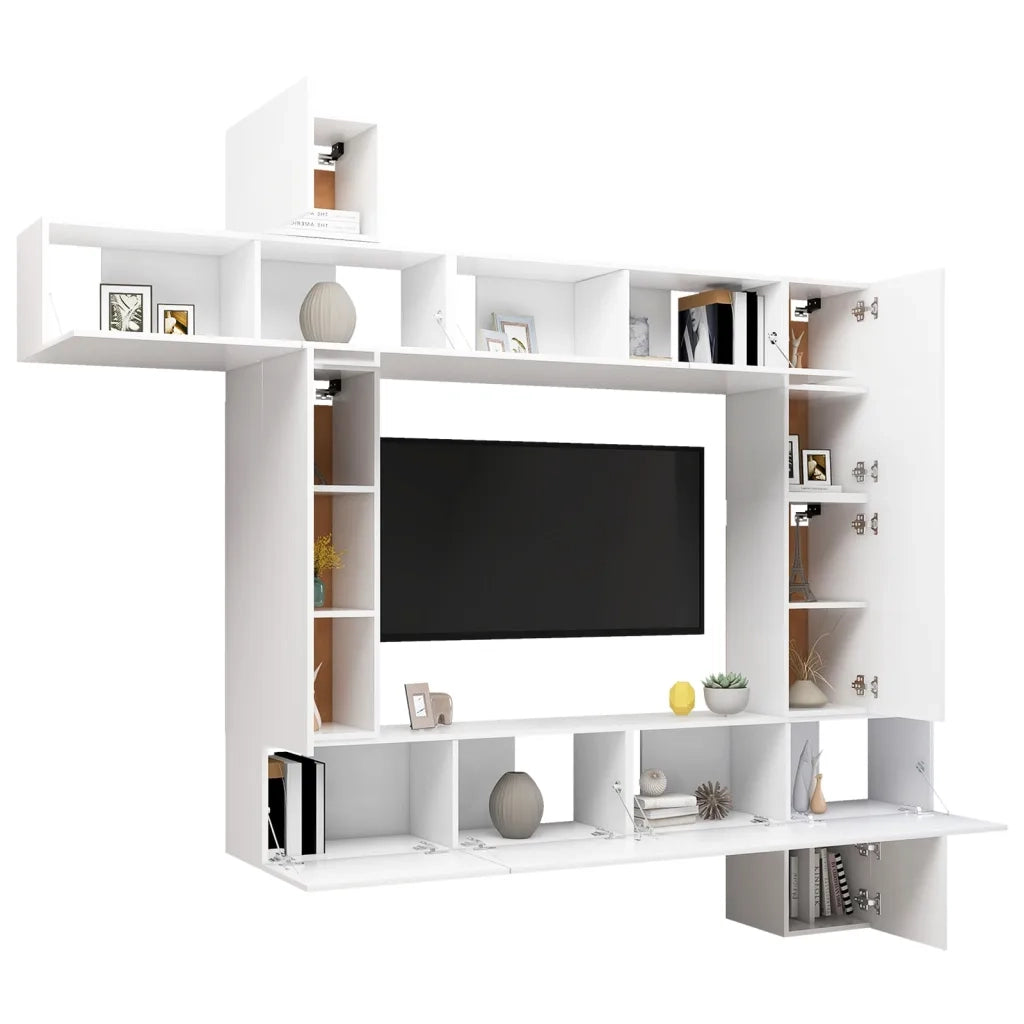 Set Mobile TV 9 pz Bianco in Truciolato cod mxl 33886