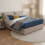 Letto Matrimoniale Amalta, Letto Matrimoniale Materasso Incluso Made in Italy, Grigio