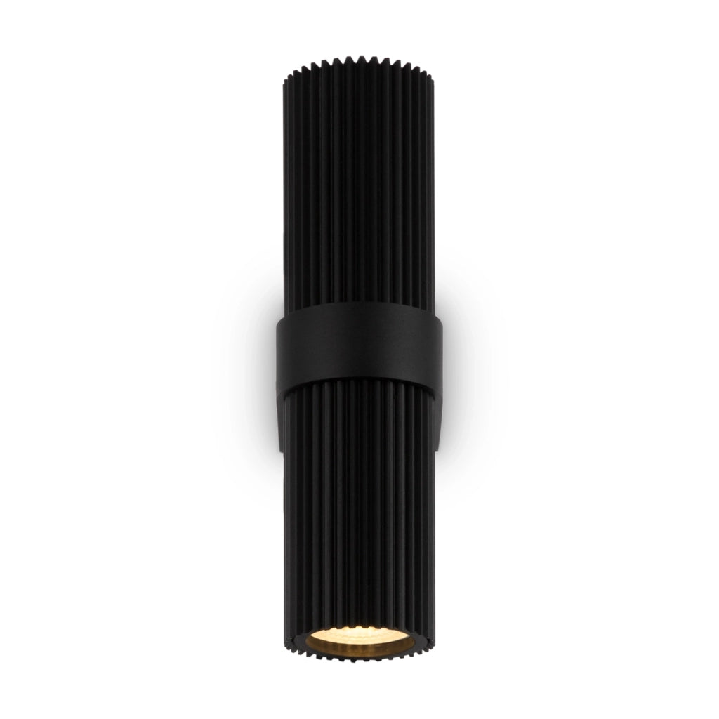 Applique Da Parete Moderno Dynamics Alluminio Nero 2 Luci Gu10 50W